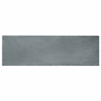vidaXL Anti-Slip Faux Rabbit Fur Rug OLITE Anthracite 80 x 250 cm