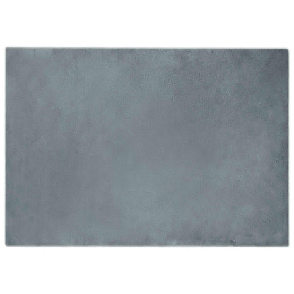 vidaXL Anti-Slip Faux Rabbit Fur Rug OLITE Anthracite 120 x 170 cm