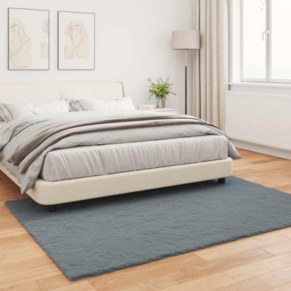vidaXL Anti-Slip Faux Rabbit Fur Rug OLITE Anthracite 140 x 200 cm