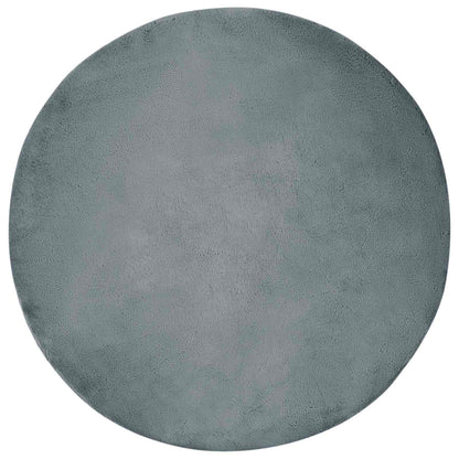 vidaXL Anti-Slip Faux Rabbit Fur Rug OLITE Anthracite Ø 120 cm