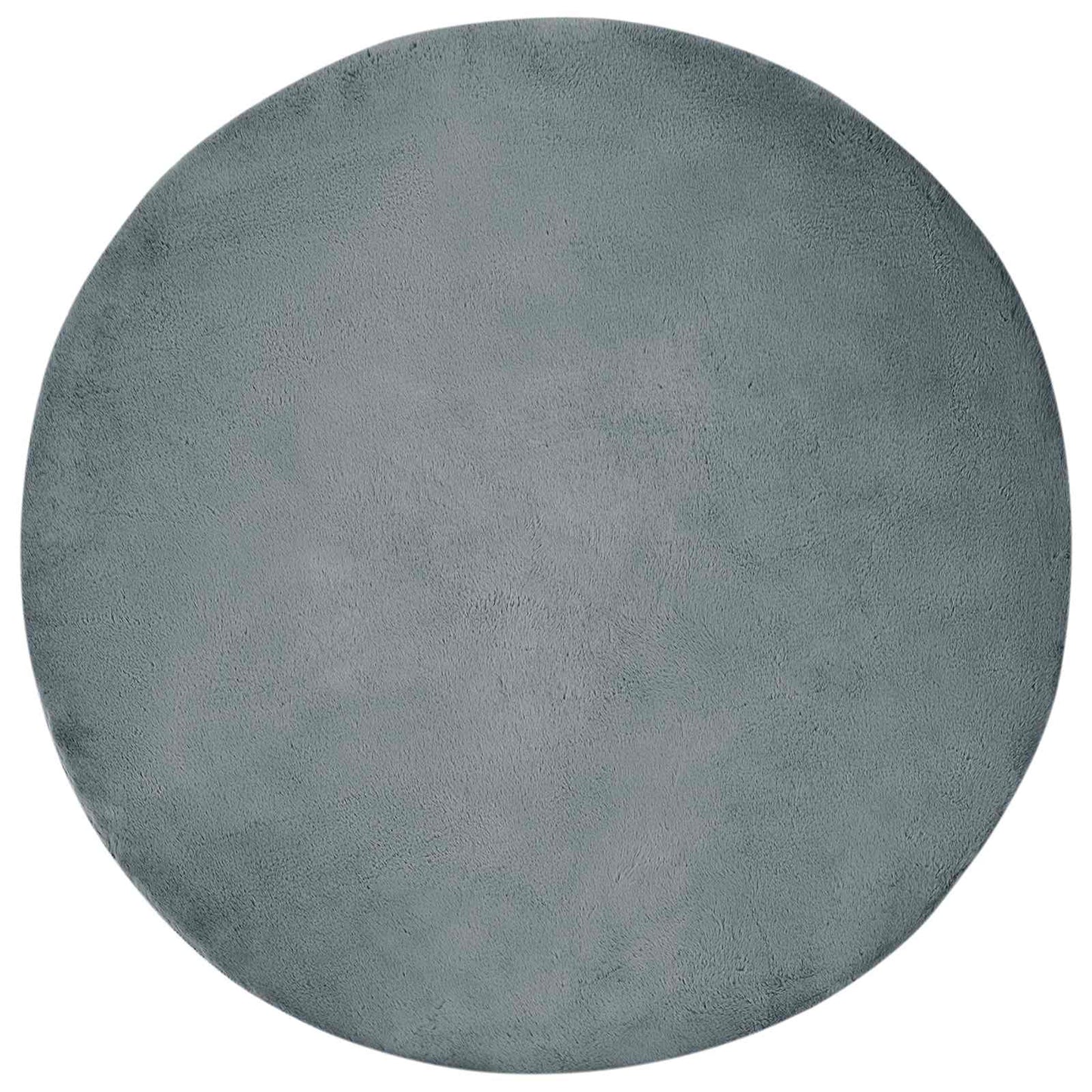vidaXL Anti-Slip Faux Rabbit Fur Rug OLITE Anthracite Ø 200 cm