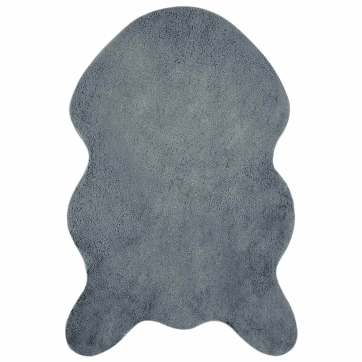 vidaXL Anti-Slip Faux Rabbit Fur Rug OLITE Anthracite 50 x 80 cm