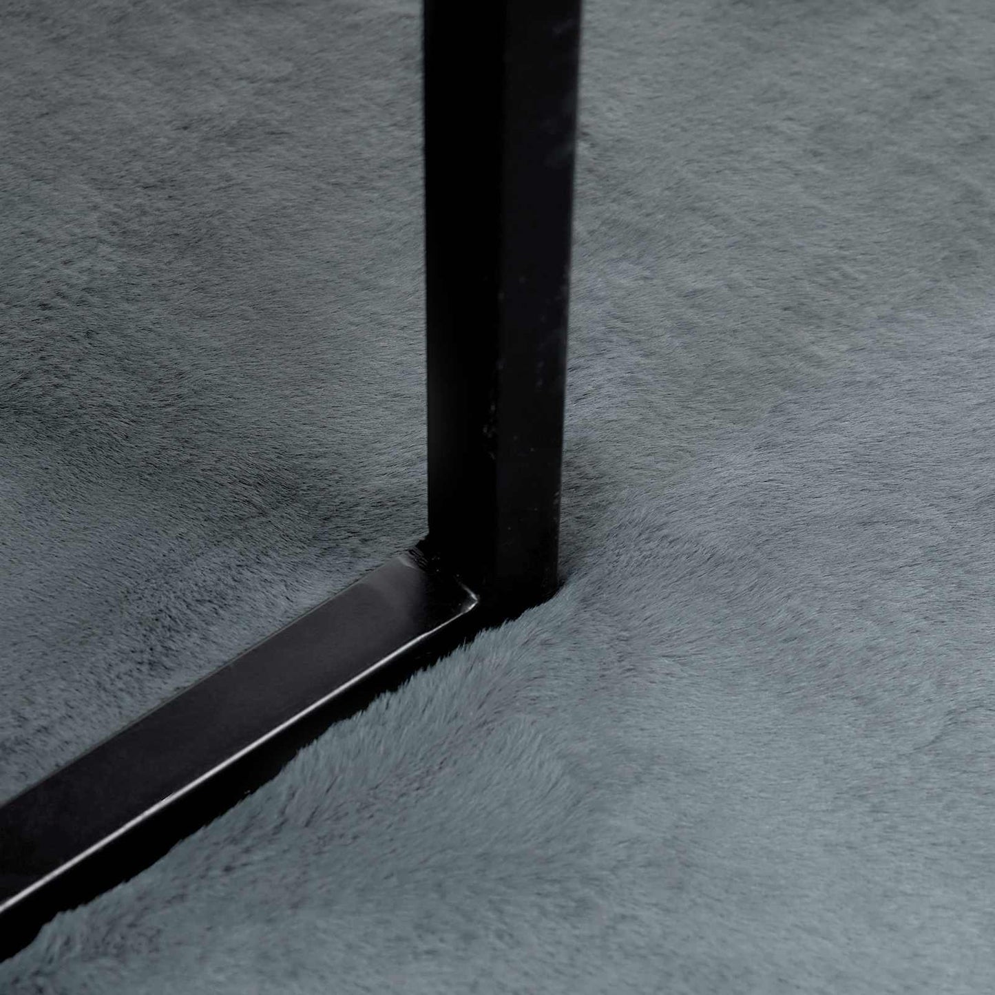 vidaXL Anti-Slip Faux Rabbit Fur Rug OLITE Anthracite 60 x 90 cm