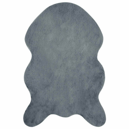 vidaXL Anti-Slip Faux Rabbit Fur Rug OLITE Anthracite 60 x 90 cm