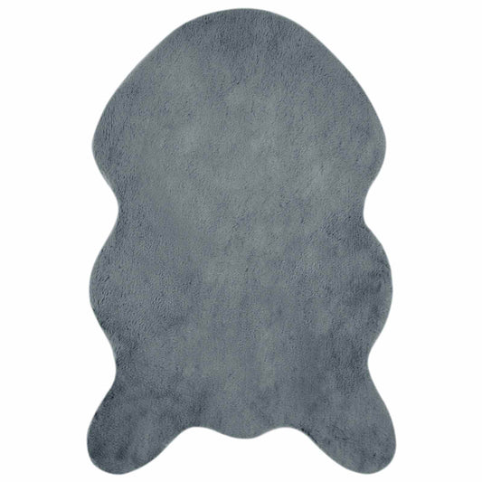 vidaXL Anti-Slip Faux Rabbit Fur Rug OLITE Anthracite 80 x 120 cm