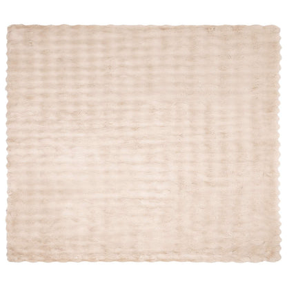 vidaXL Anti-Slip Faux Rabbit Fur Blanket Olite Beige 130 x 150 cm