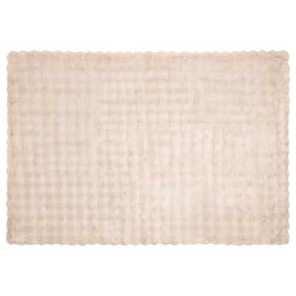 vidaXL Anti-Slip Faux Rabbit Fur Blanket Olite Beige 150 x 220 cm