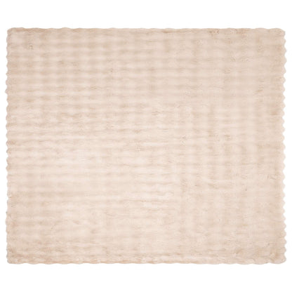 vidaXL Anti-Slip Faux Rabbit Fur Blanket Olite Beige 240 x 270 cm