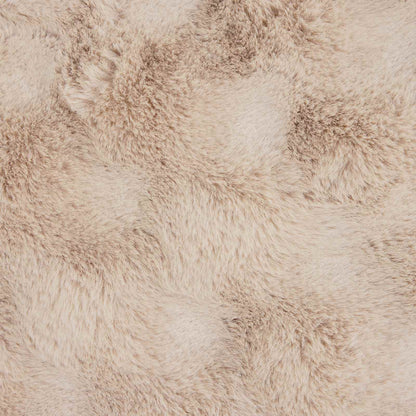 vidaXL Faux Rabbit Fur Blanket 4 pcs Beige 150 x 220 cm Polyester