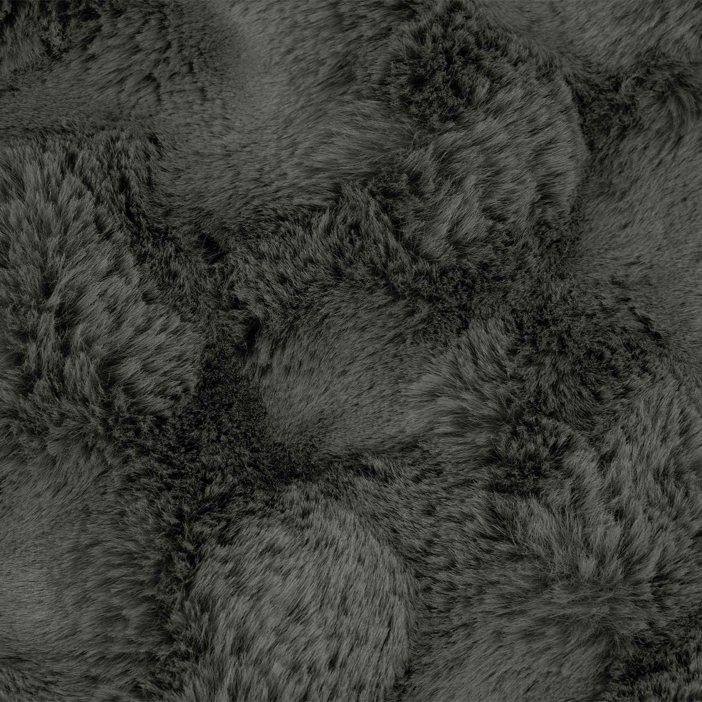 vidaXL Anti-Slip Faux Rabbit Fur Blanket Olite Dark Grey 240 x 270 cm