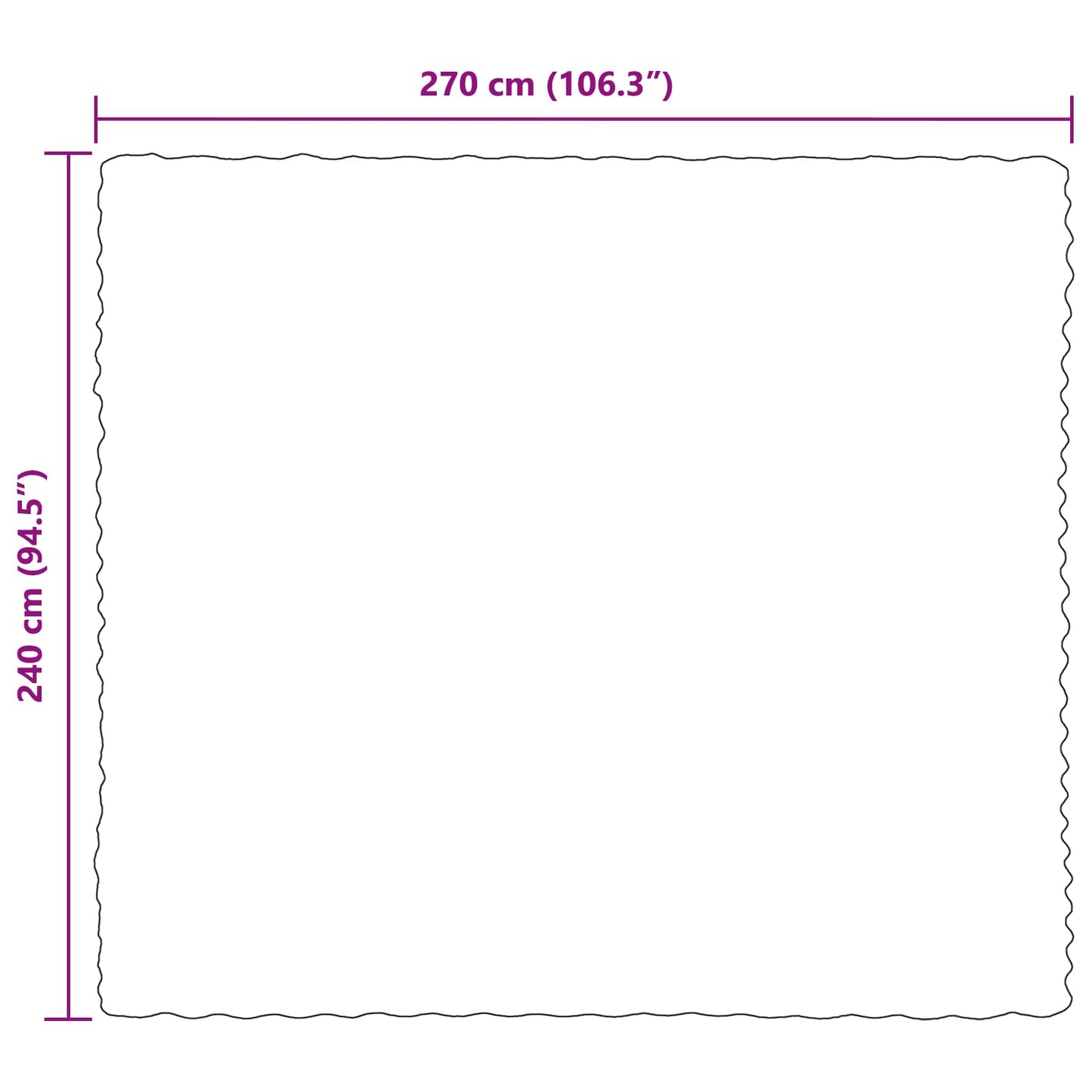 vidaXL Faux Rabbit Fur Blanket 4 pcs Dark Green 240 x 270 cm Polyester