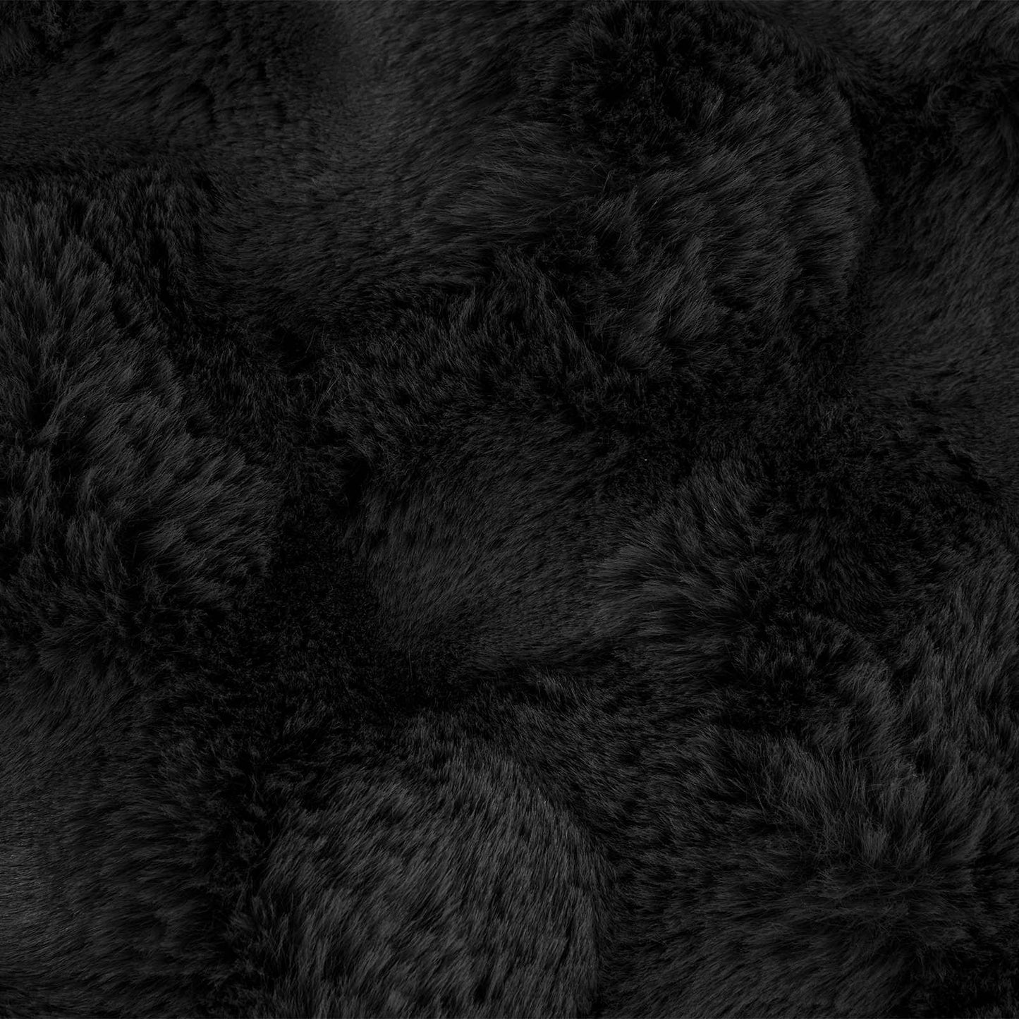 vidaXL Anti-Slip Faux Rabbit Fur Blanket Olite Black 240 x 270 cm