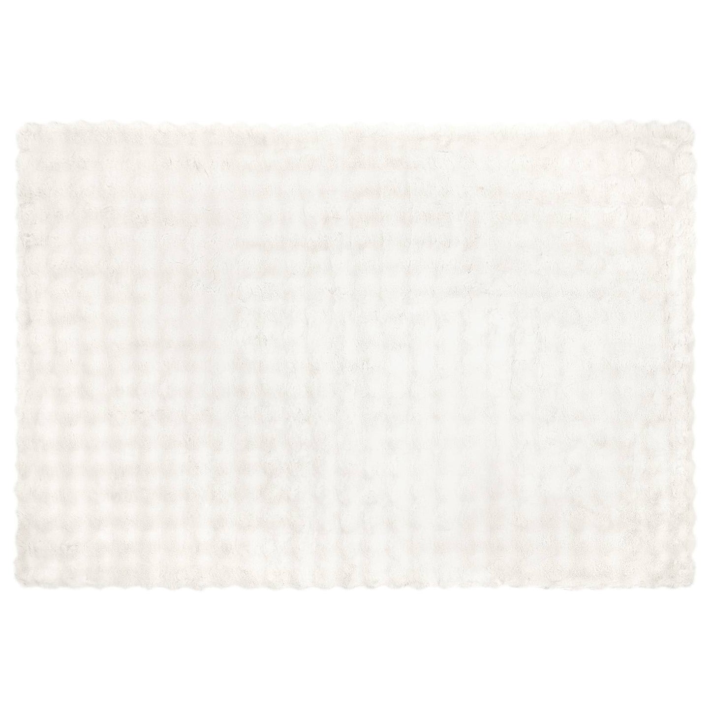 vidaXL Anti-Slip Faux Rabbit Fur Blanket Olite White 150 x 220 cm