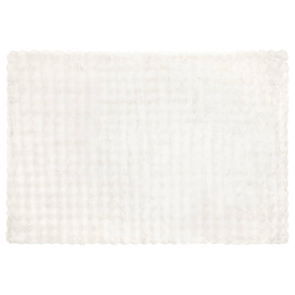 vidaXL Anti-Slip Faux Rabbit Fur Blanket Olite White 150 x 220 cm