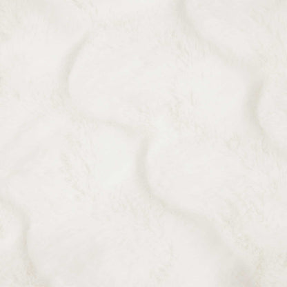 vidaXL Faux Rabbit Fur Blanket 4 pcs White 220 x 240 cm Polyester