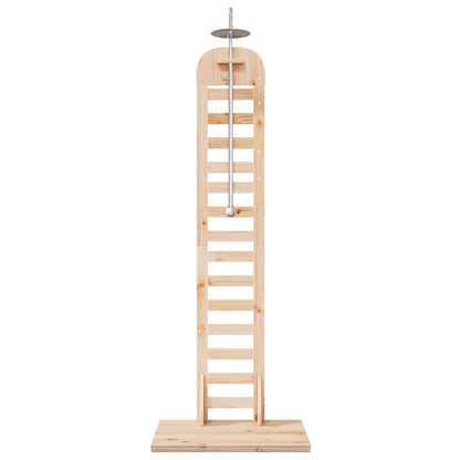 vidaXL Outdoor Shower 223 cm Solid Pine Wood and Stainless Steel