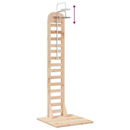 vidaXL Outdoor Shower 223 cm Solid Pine Wood and Stainless Steel
