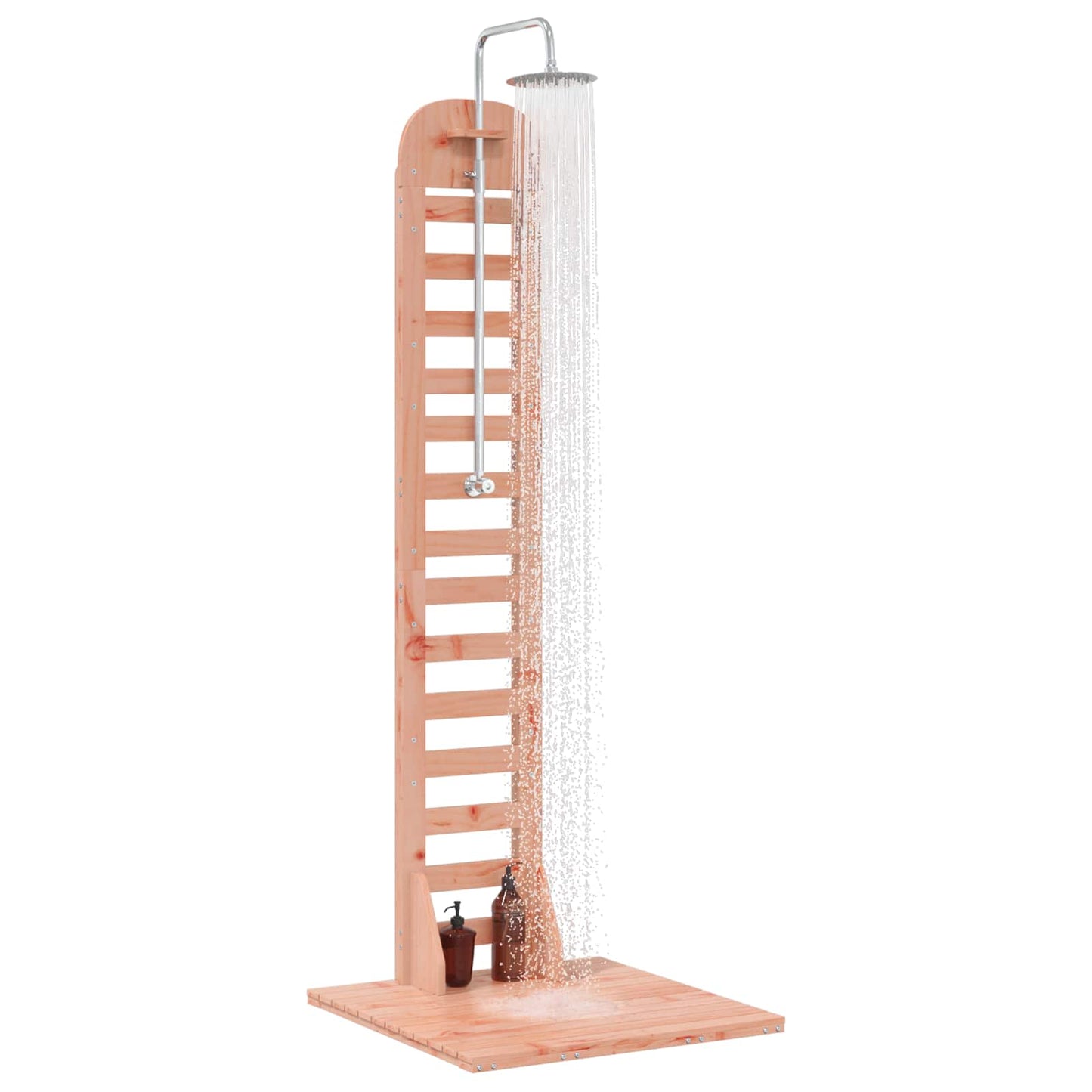 vidaXL Outdoor Shower 223 cm Solid Douglas Wood and Stainless Steel