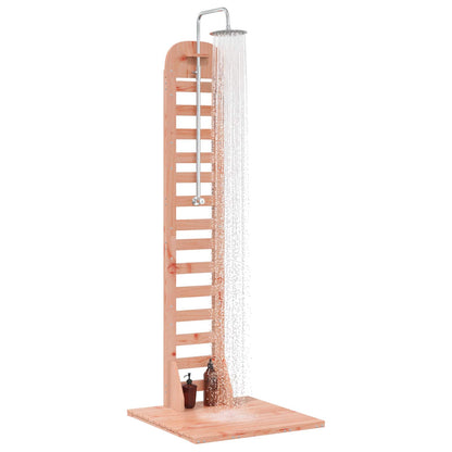 vidaXL Outdoor Shower 223 cm Solid Douglas Wood and Stainless Steel