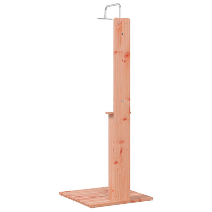 vidaXL Outdoor Shower Natural 75 x 76 x 217 cm Solid Douglas Wood