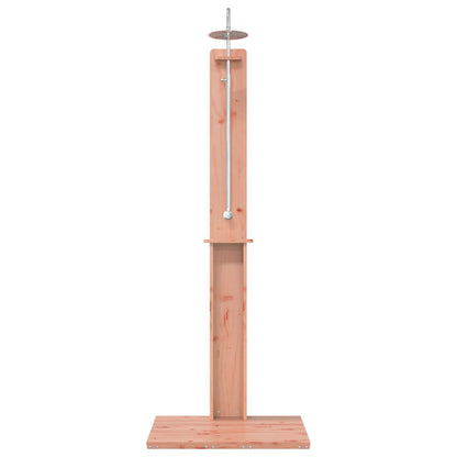 vidaXL Outdoor Shower Natural 75 x 76 x 217 cm Solid Douglas Wood