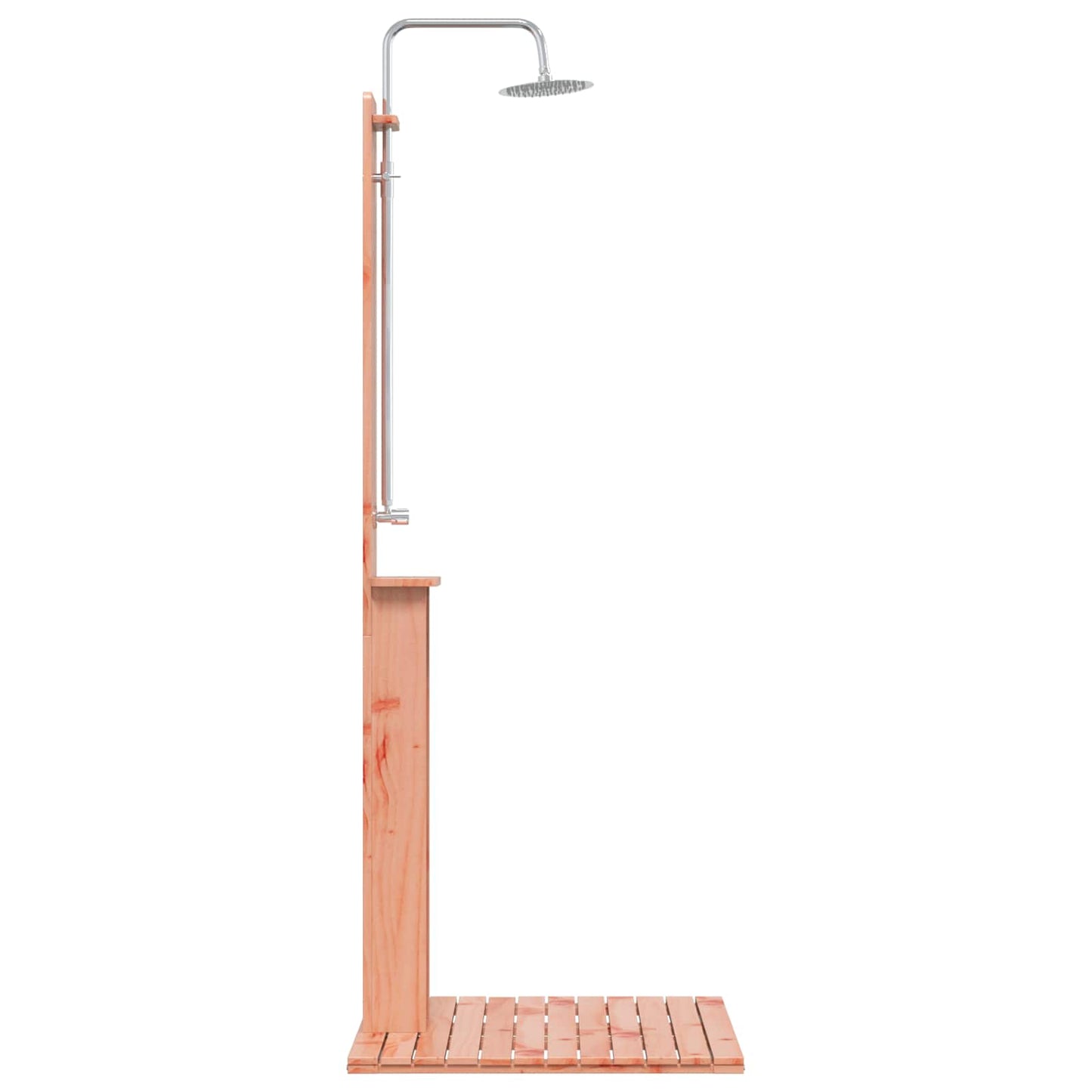 vidaXL Outdoor Shower Natural 75 x 76 x 217 cm Solid Douglas Wood