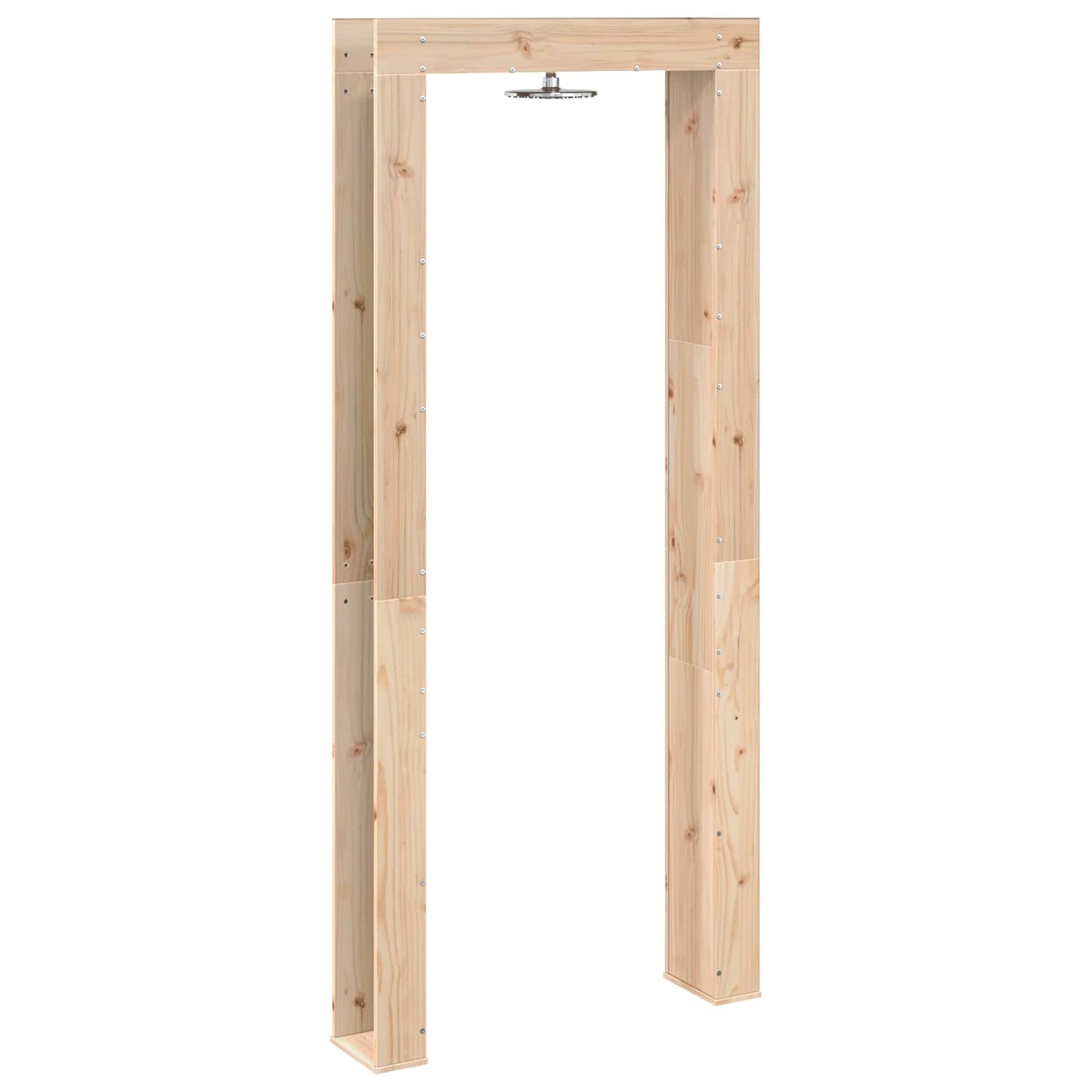 vidaXL Outdoor Shower 226 cm Solid Pine Wood and Stainless Steel