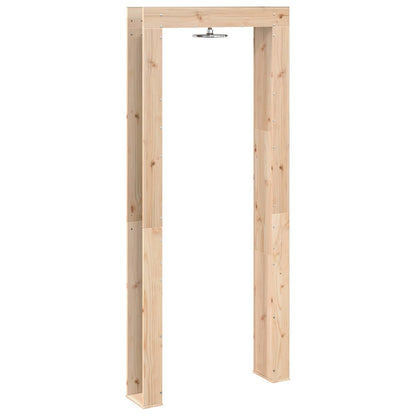 vidaXL Outdoor Shower 226 cm Solid Pine Wood and Stainless Steel
