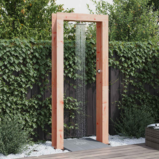 vidaXL Outdoor Shower 226 cm Solid Douglas Wood and Stainless Steel