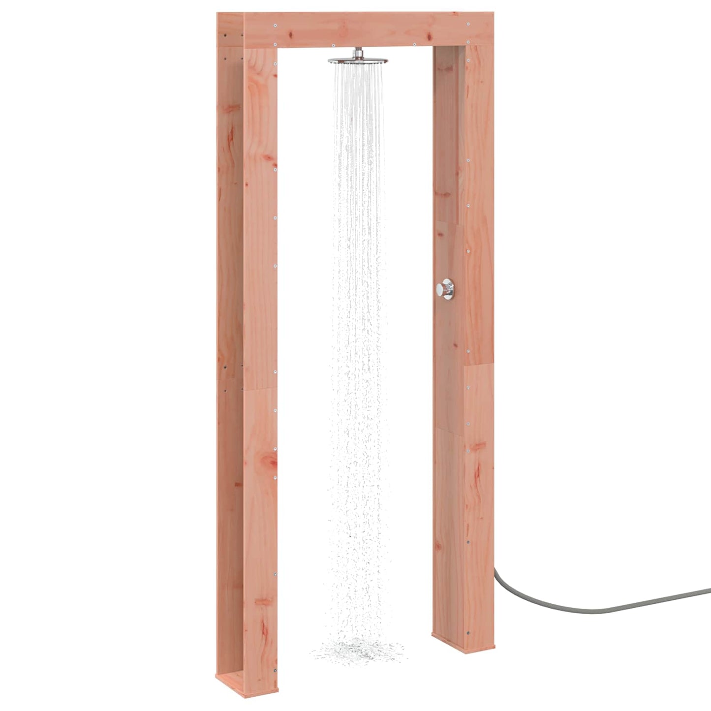 vidaXL Outdoor Shower 226 cm Solid Douglas Wood and Stainless Steel