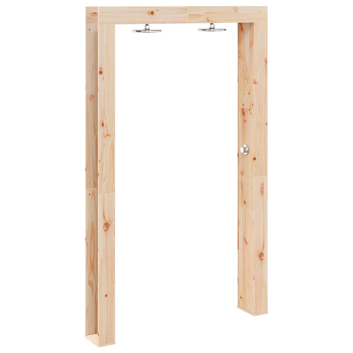 vidaXL Outdoor Shower 226 cm Solid Pine Wood and Stainless Steel