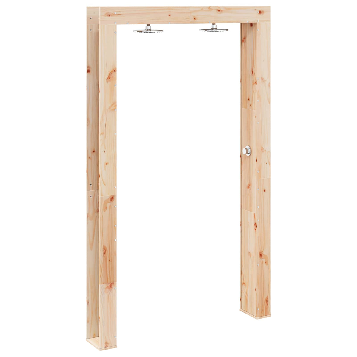 vidaXL Outdoor Shower 226 cm Solid Pine Wood and Stainless Steel