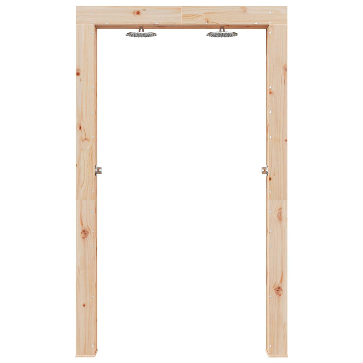 vidaXL Outdoor Shower 226 cm Solid Pine Wood and Stainless Steel