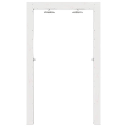 vidaXL Outdoor Shower 226 cm Solid Pine Wood and Stainless Steel White