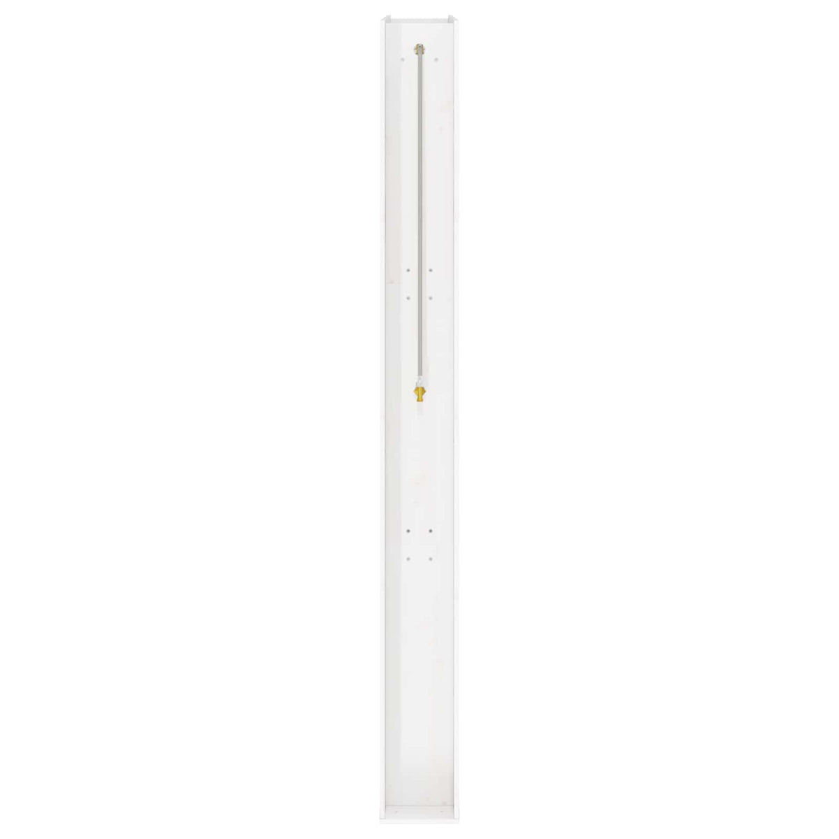 vidaXL Outdoor Shower 226 cm Solid Pine Wood and Stainless Steel White