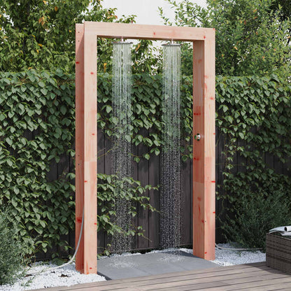 vidaXL Outdoor Shower 226 cm Solid Douglas Wood and Stainless Steel