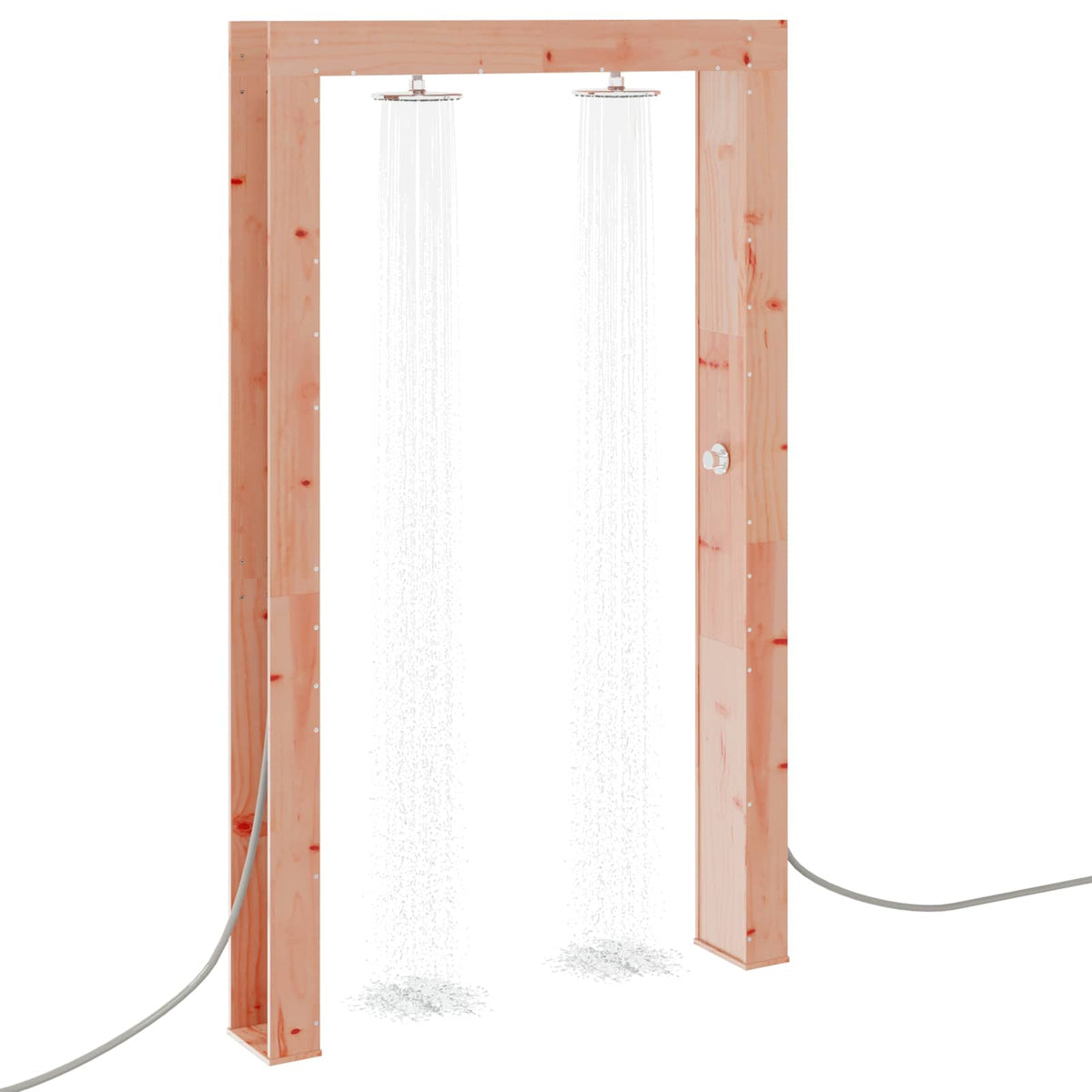 vidaXL Outdoor Shower 226 cm Solid Douglas Wood and Stainless Steel