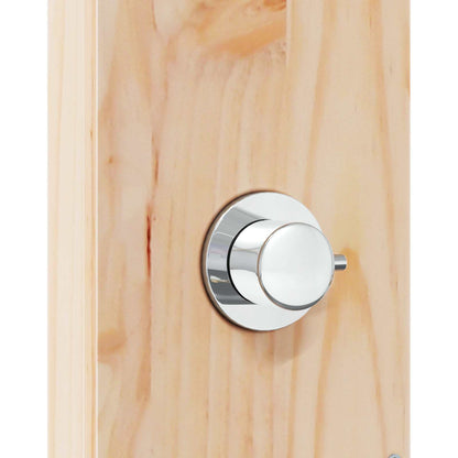 vidaXL Outdoor Shower 214.5 cm Solid Pine Wood and Stainless Steel
