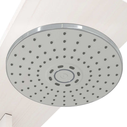 vidaXL Outdoor Shower 214.5 cm Solid Pine Wood and Stainless Steel