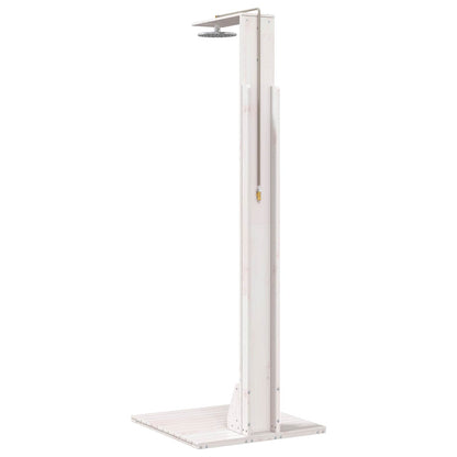 vidaXL Outdoor Shower 214.5 cm Solid Pine Wood and Stainless Steel