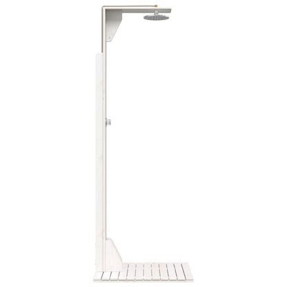 vidaXL Outdoor Shower 214.5 cm Solid Pine Wood and Stainless Steel