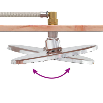 vidaXL Outdoor Shower 214.5 cm Solid Douglas Wood and Stainless Steel