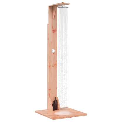 vidaXL Outdoor Shower 214.5 cm Solid Douglas Wood and Stainless Steel