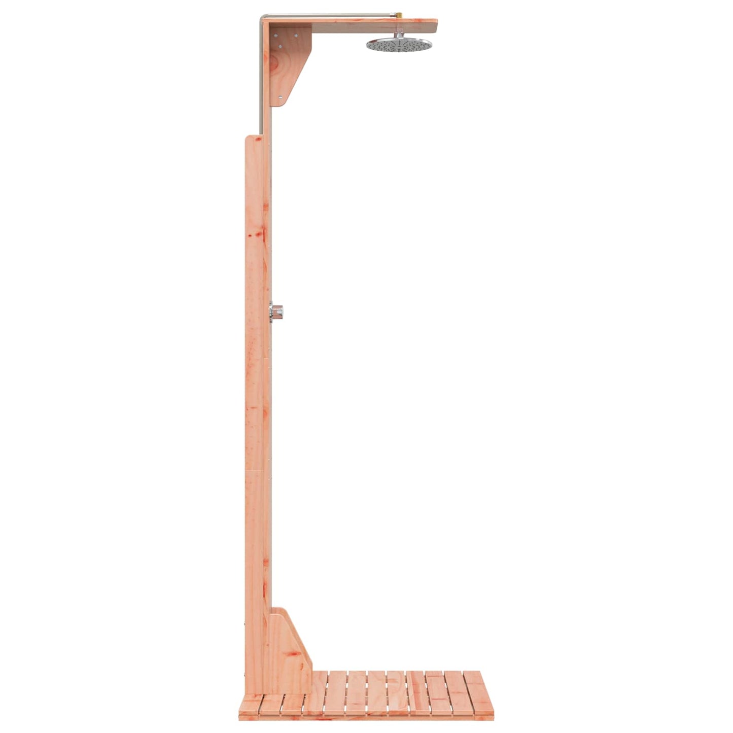 vidaXL Outdoor Shower 214.5 cm Solid Douglas Wood and Stainless Steel