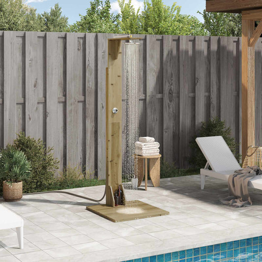 vidaXL Outdoor Shower 214.5 cm Natural