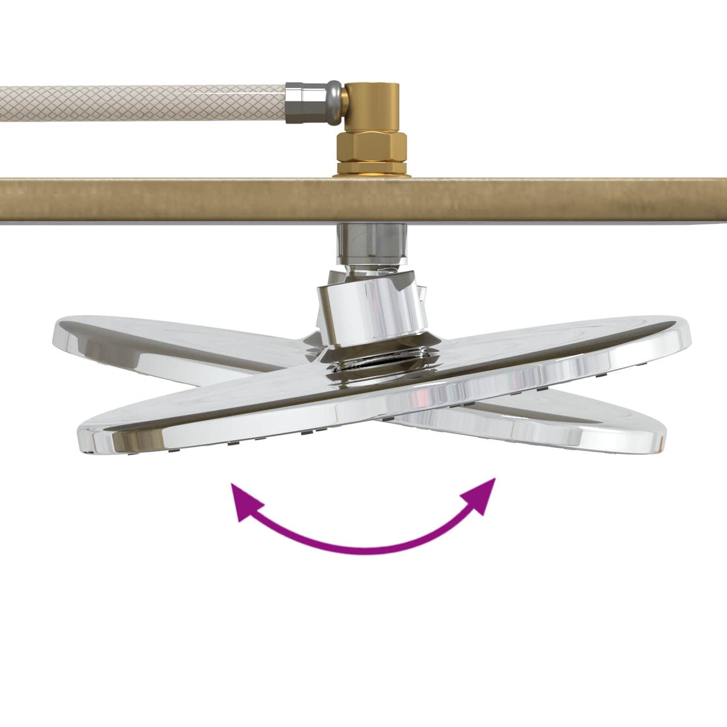 vidaXL Outdoor Shower 214.5 cm Natural