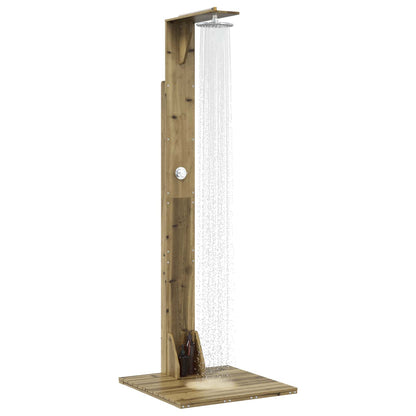 vidaXL Outdoor Shower 214.5 cm Natural