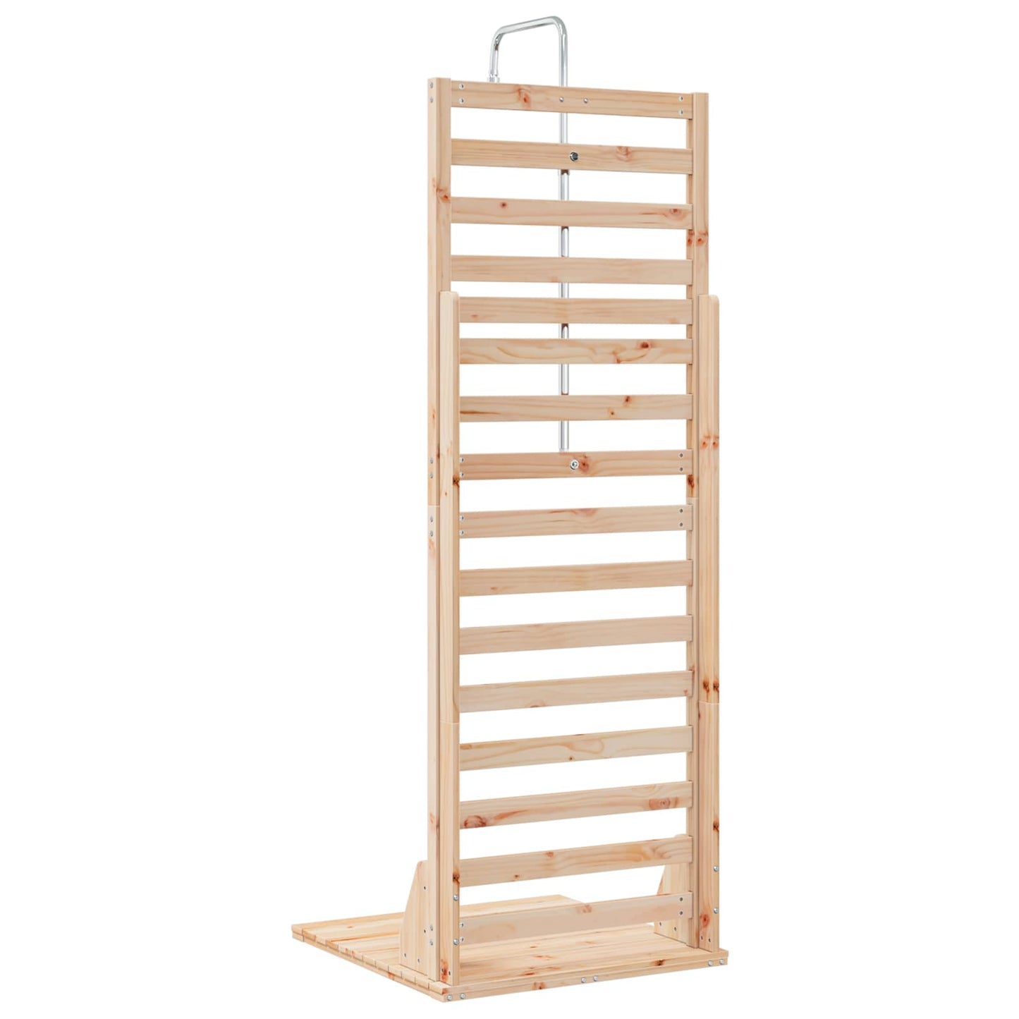 vidaXL Outdoor Shower 225 cm Solid Pine Wood and Stainless Steel