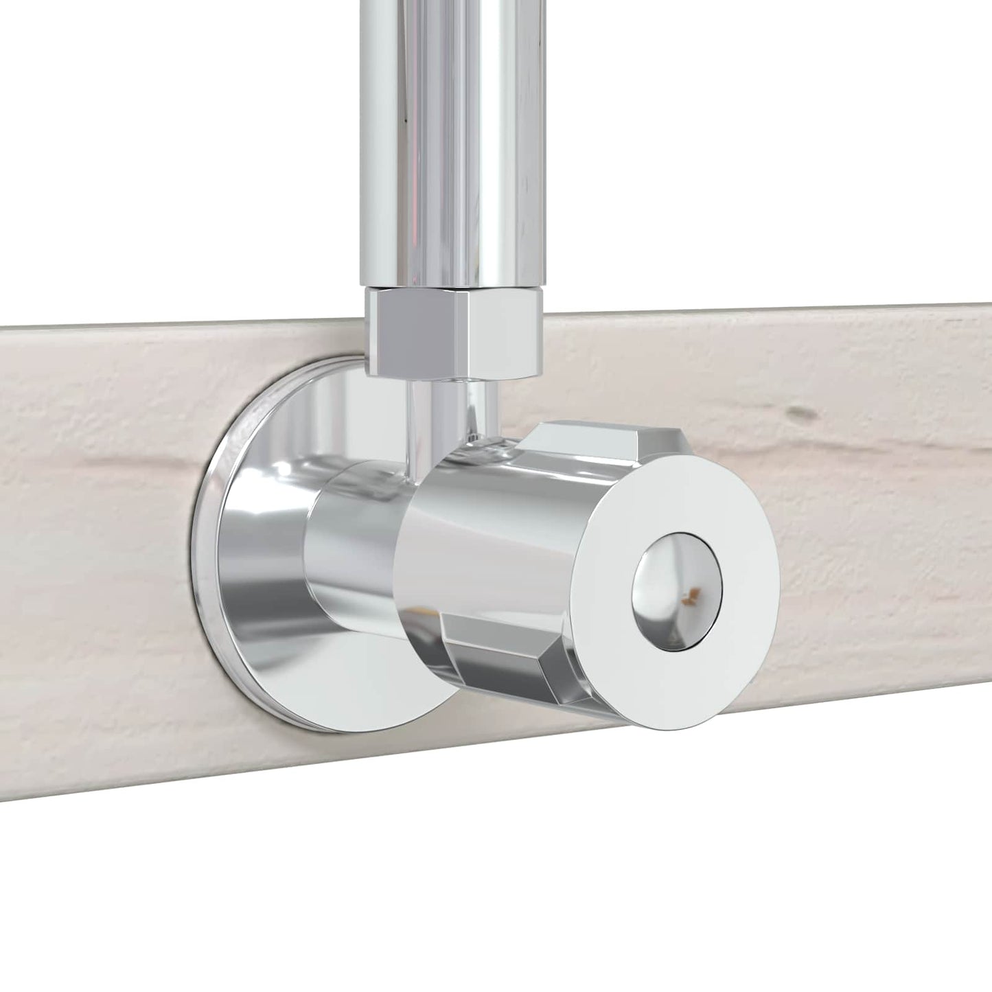vidaXL Outdoor Shower 225 cm Solid Pine Wood and Stainless Steel White