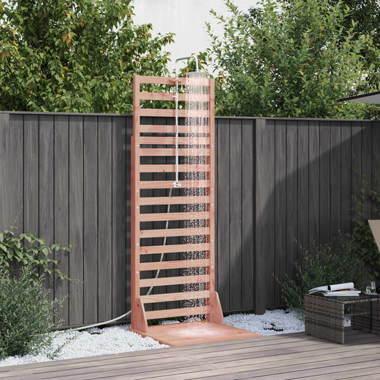 vidaXL Outdoor Shower 225 cm Solid Douglas Wood and Stainless Steel
